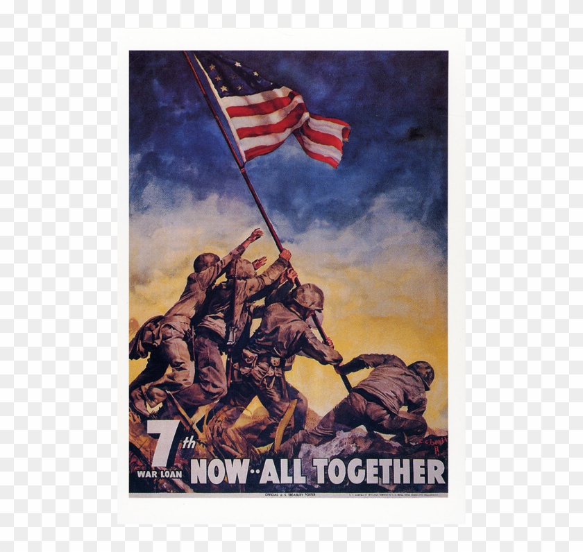 "now All Together" Iwo Jima Postcard - Now All Together Clipart #4229280