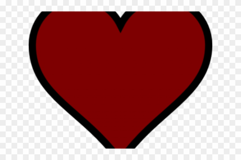 Dark Heart Cliparts - Simple Red Heart Tattoo - Png Download