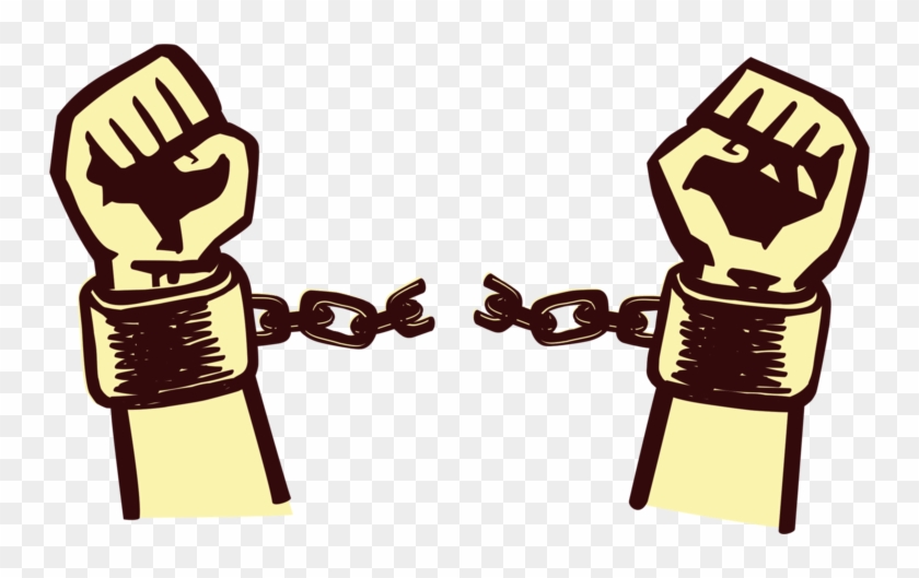 Slave Chains Png - Breaking Out Of Chains Clipart #4229425