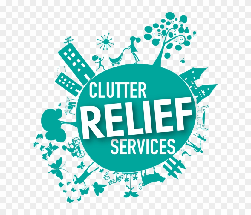 Professional Organizer To Declutter And Organize Overwhelmed - Clutter Relief Services Logo Clipart