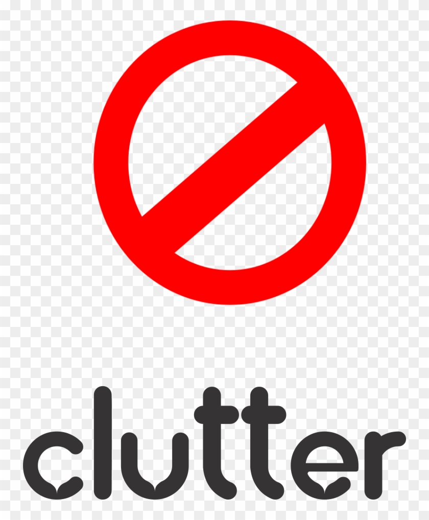 No Clutter - Circle Clipart