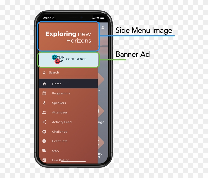 Side Menu Image & Banner Ads - Smartphone Clipart