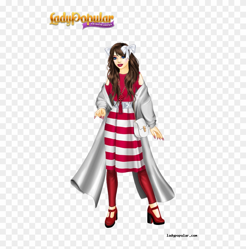 Image " - Lady Popular Fashion Arena Dress Clipart #4230602