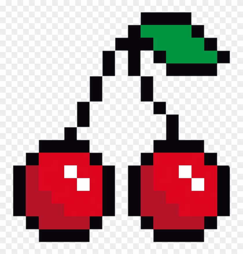#cereza #cherry #チェリー #fruta #fruit #フルーツ #pixel # - 8 Bit Hearts Png Clipart