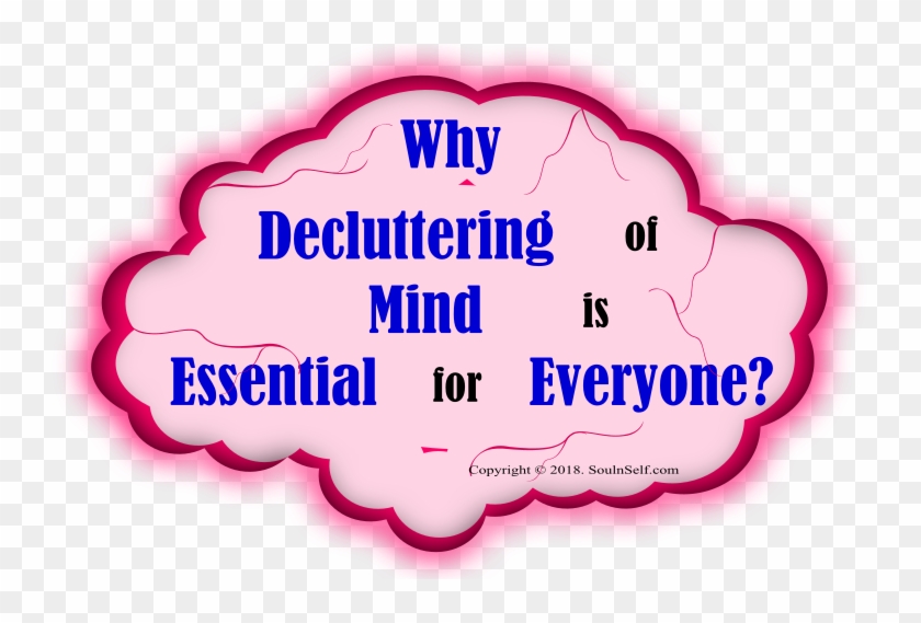 Why Decluttering Of Mind Is Essential For Everyone - Living Essentials Clipart