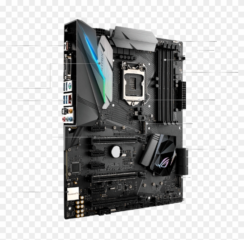Asus I7 7700k Motherboard Clipart #4231588