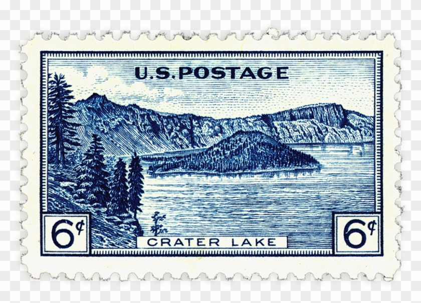Crater Lake Stamp - Abraham Lincoln Clipart #4231948