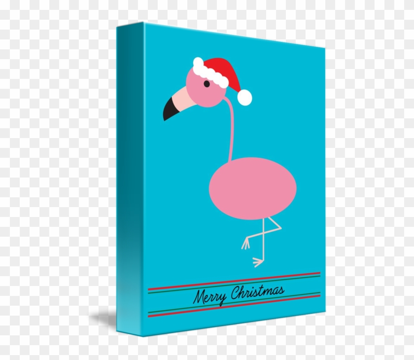 Flamingo Clip Santa Hat Clipart - Illustration - Png Download