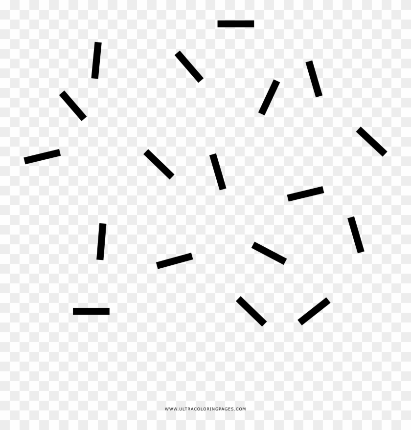 Confetti Coloring Page - Symmetry Clipart