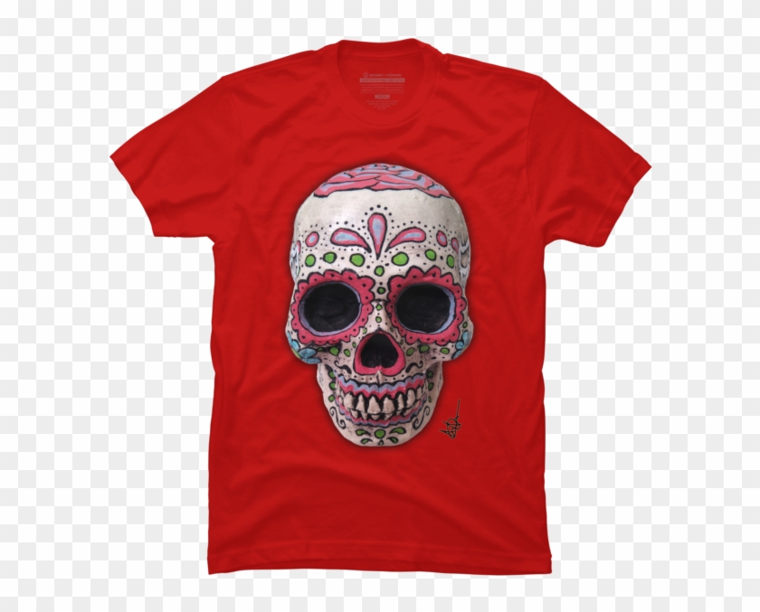 Real Sugar Skull - Avengers Symbols T Shirt Clipart