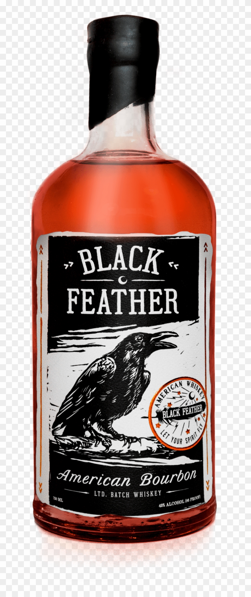 Black Feather Bourbon Whiskey Clipart #4233209