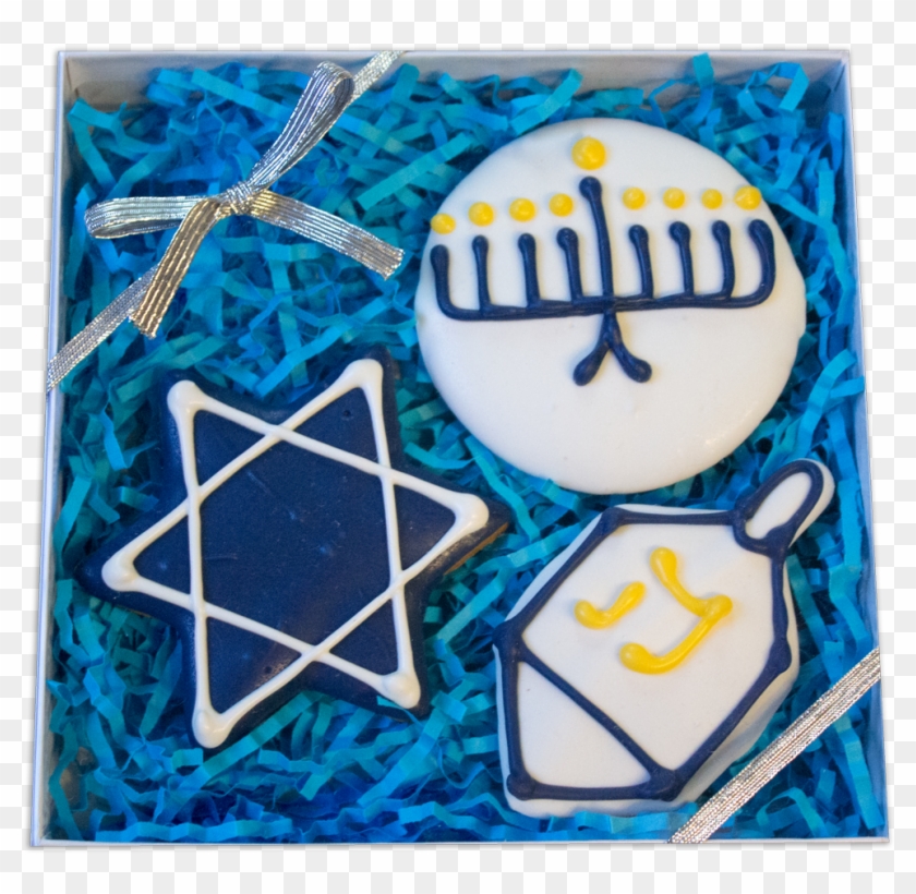 Gingerbread Hanukkah Gift Box - Cake Decorating Clipart #4233290
