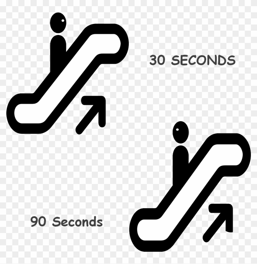 Man Walking On Moving Escalator - Odio A Los Vazquez Sounds Clipart