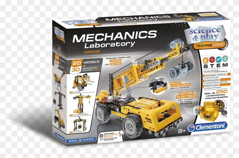 Cranes Kit , Png Download - Clementoni Mon Atelier Mecanique Clipart