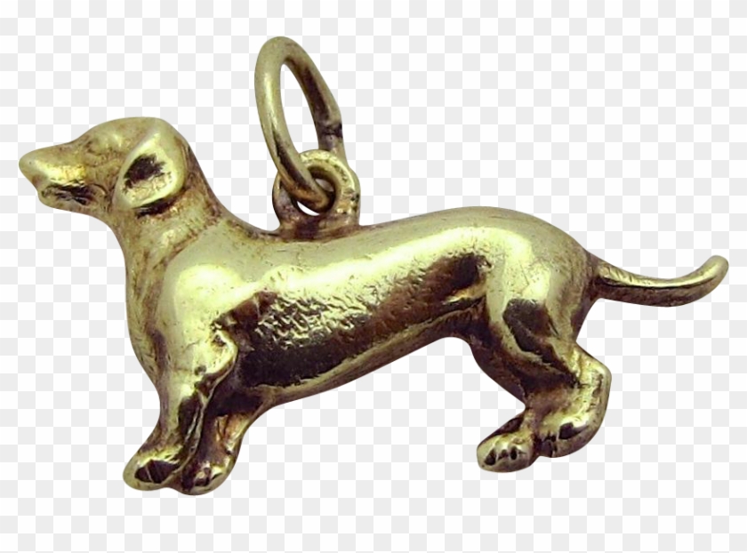 3d Dachshund Wiener Dog Charm 1930s From Charmalier - Ancient Dog Breeds Clipart