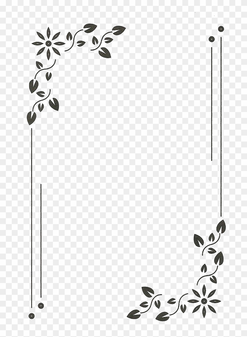 #monograma #moldura #quadro #flowers #flores @lucianoballack - Frame Simple Border Designs Clipart