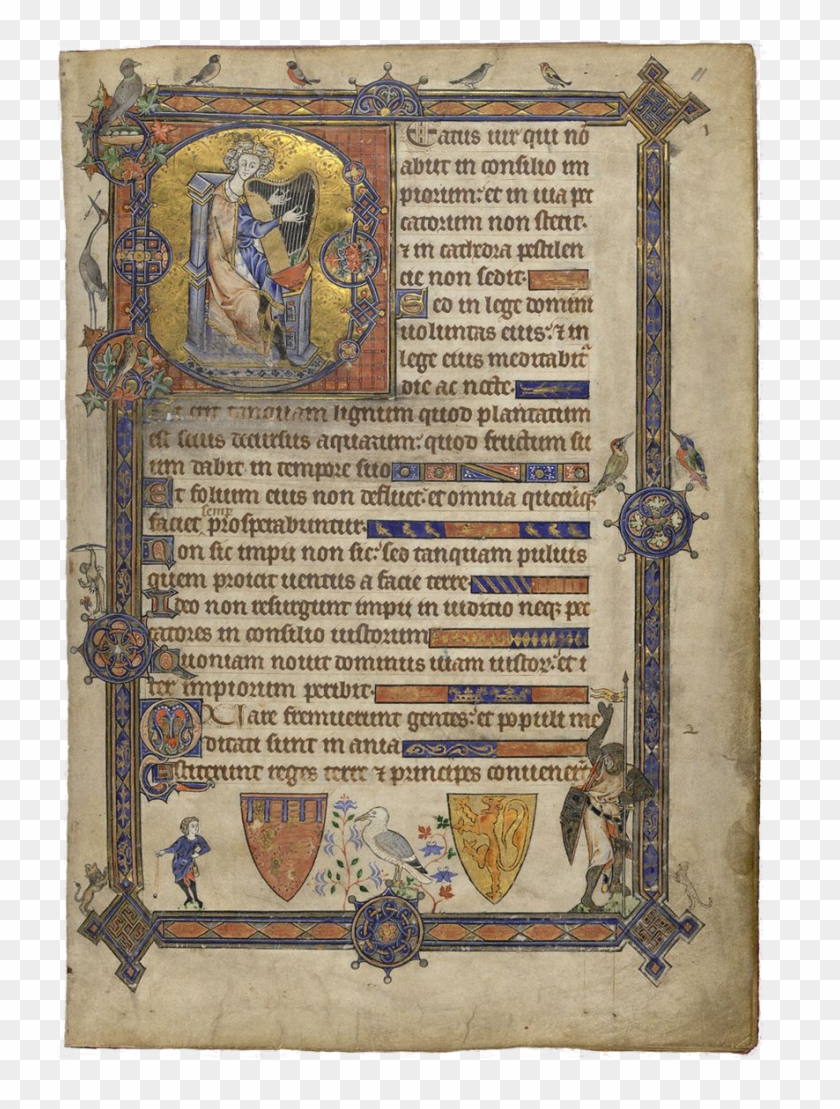 Decoración A Base De Barras Con Motivos Geométricos - Alphonso Psalter Clipart #4235282