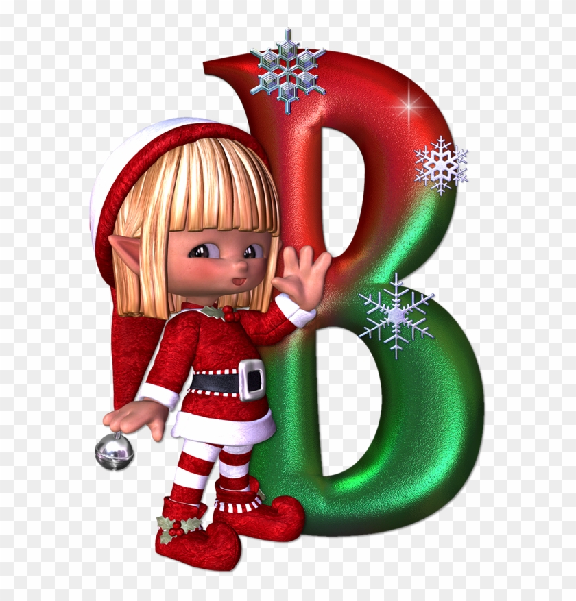 Alfabeto De Navidad - Christmas Alphabet Letters Transparent Clipart #4235310