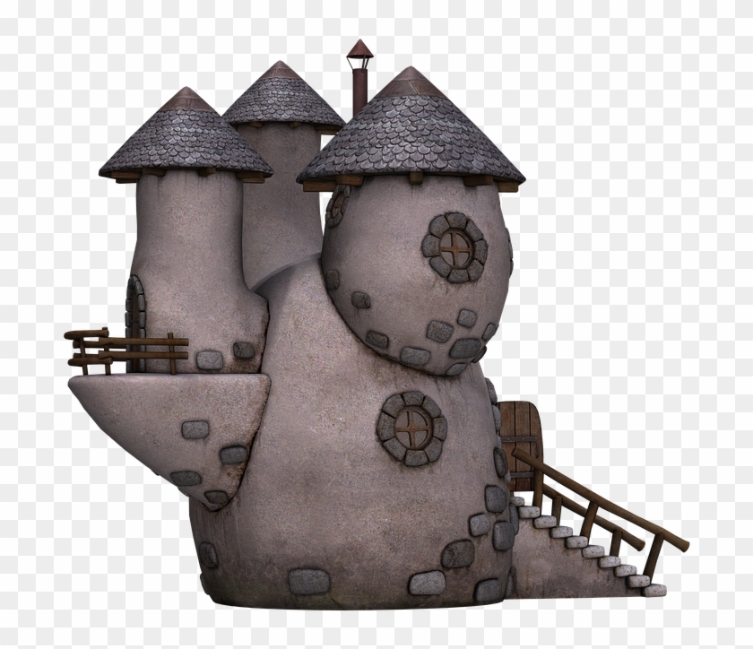 House Towers Tower Stone House Fantasy Fairy Tales - Fairy House Transparent Background Clipart