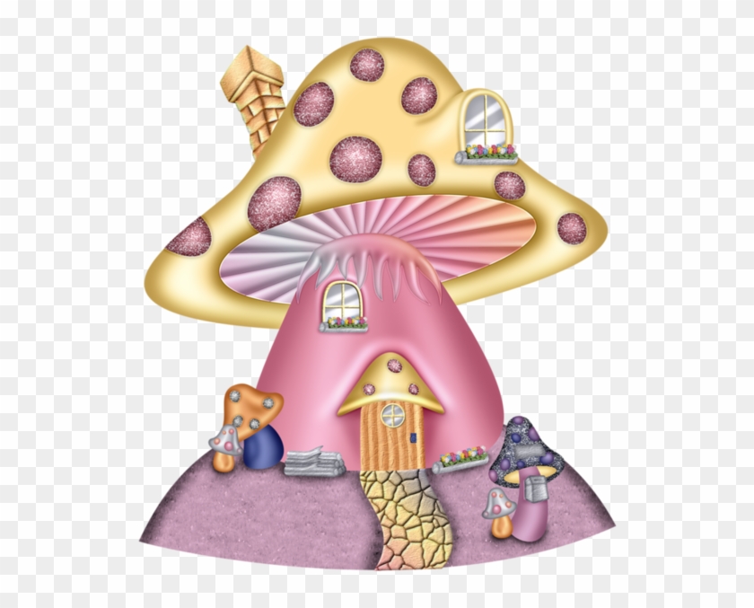 Champignons - Page - Hongos Casas Animados Clipart