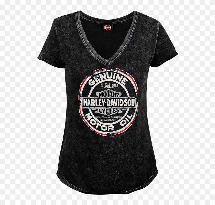 Camiseta Harley-davidson Genuine Round - Active Shirt Clipart #4236117