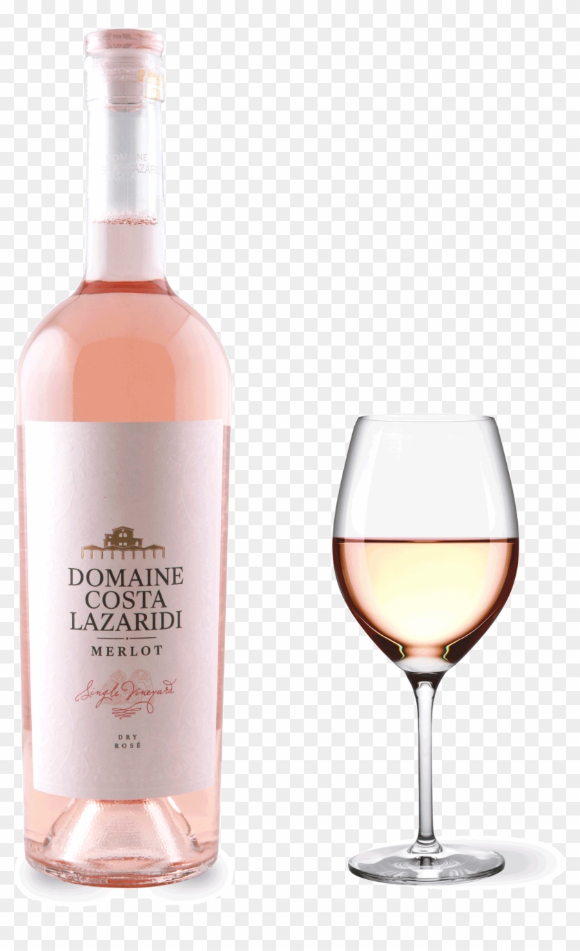 Domaine Costa Lazaridi Merlot Rose Clipart #4236508