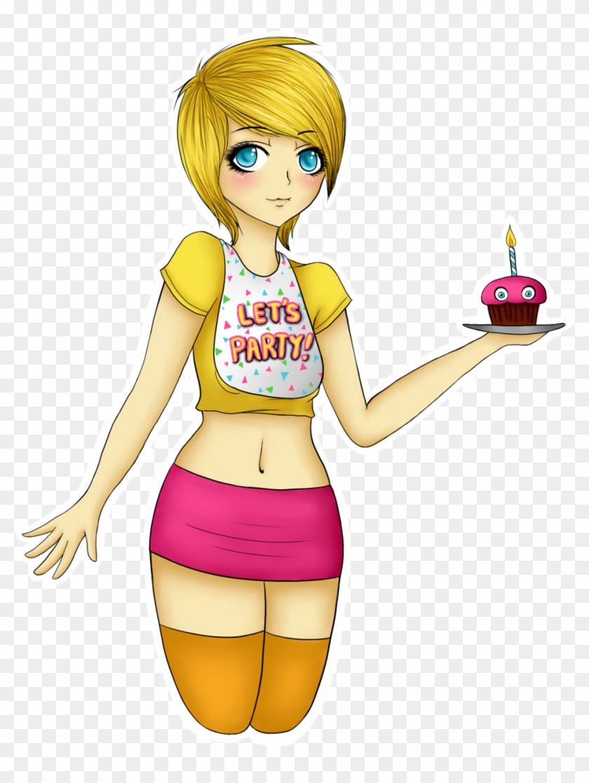 Human Toy Chica By K1w1sw33t - Human Fnaf Toy Chica Anime Clipart