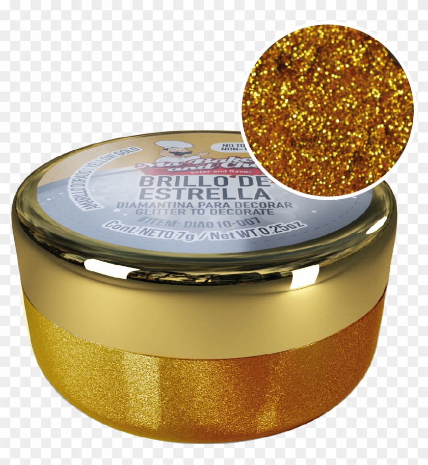 Diamantina Amarillo Dorado - Brillo De Estrella Ma Baker And Chef Clipart