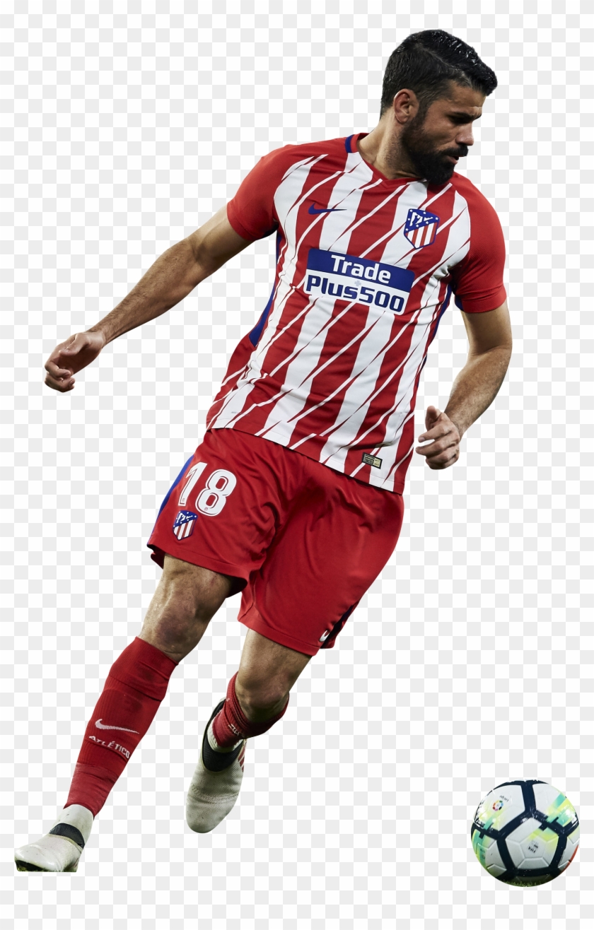 Diego Costa Render - Diego Costa Atletico Madrid Transparent Clipart #4237577