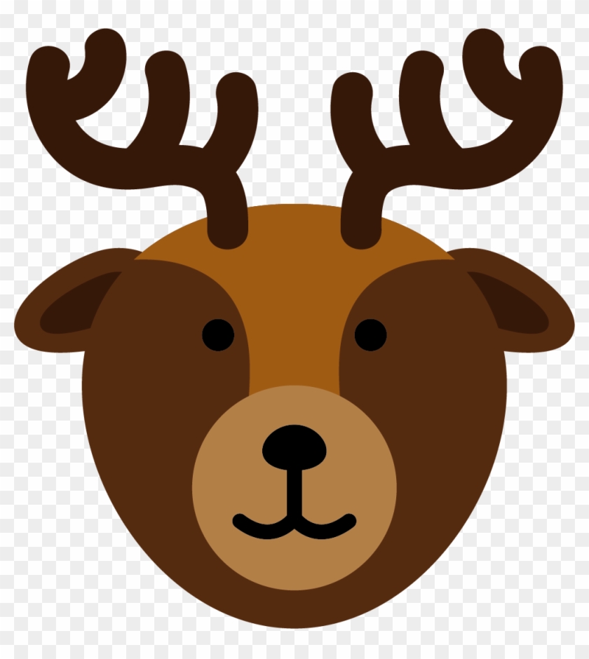 Graphic Free Library Silhouette Illustration Stag Deer - Deer Head Cartoon Png Clipart