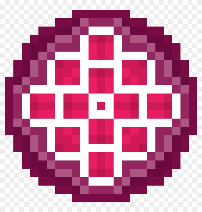 Purple And Pink Rosas - Deadpool Logo Pixel Art Clipart