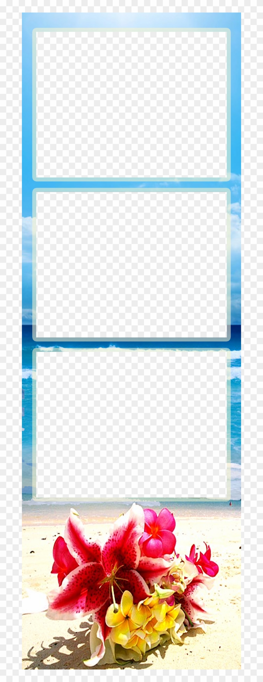 About Photo Booth Season - Hawaiian Flowers On The Beach Clipart
