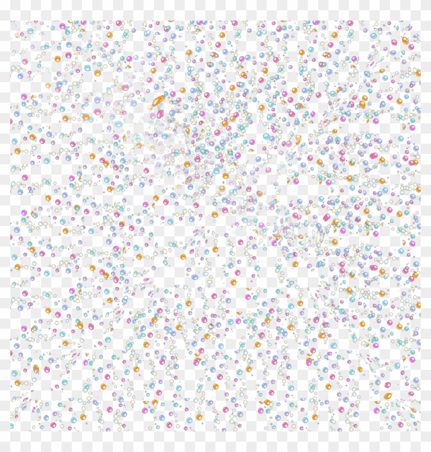 Small Bubbles Transparent Rainbow Bubbles, Sprinkles - Wrapping Paper Clipart