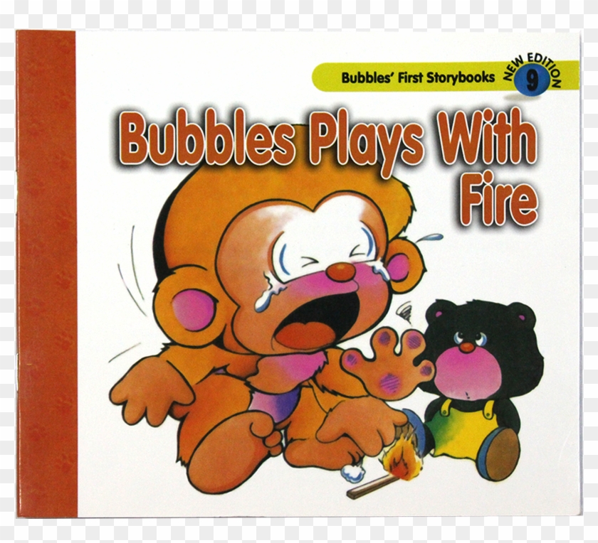 Bubbles Plays With Fire - Cartoon Clipart #4238801