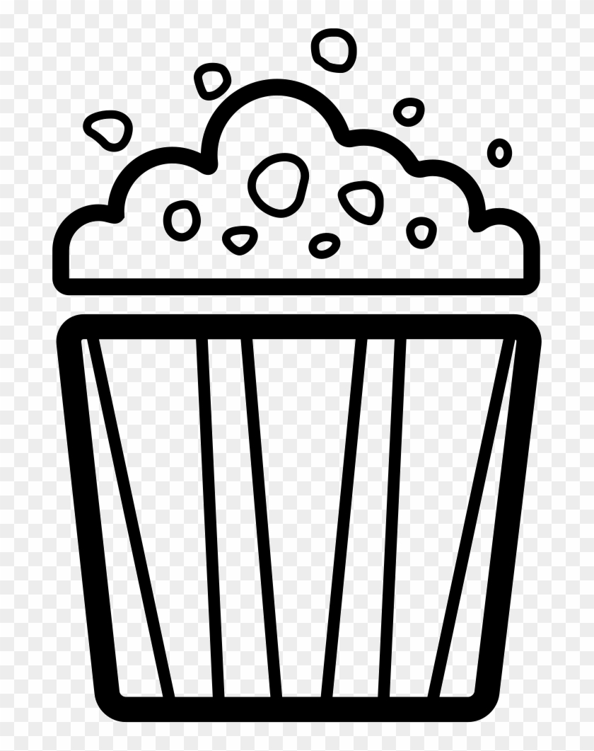 Popcorn Bag Comments - Logo Snack Hitam Putih Clipart