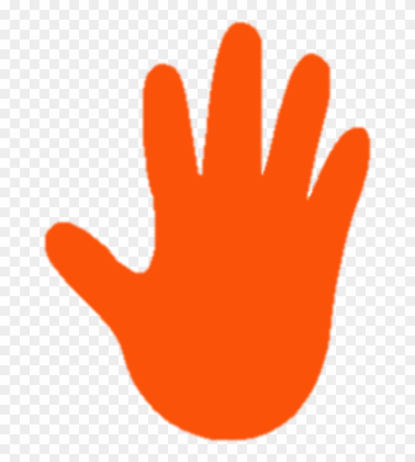 Come With Me Outside - Hand Orange Clipart
