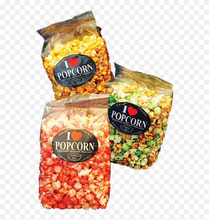 I Love Popcorn - Confectionery Clipart