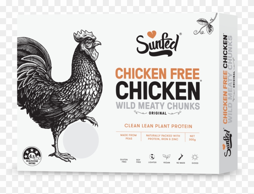 Naturally Double The Protein Of Chicken, Triple The - Sunfed Chicken Free Chicken Clipart