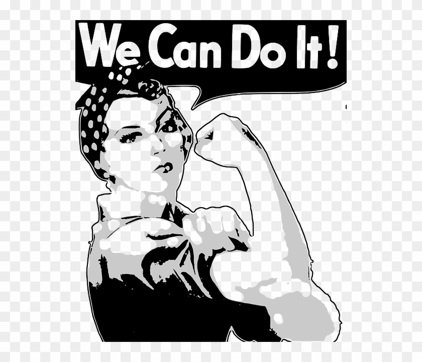 Strong Woman We Can Do It - Art For Persuasion Examples Clipart #4239818