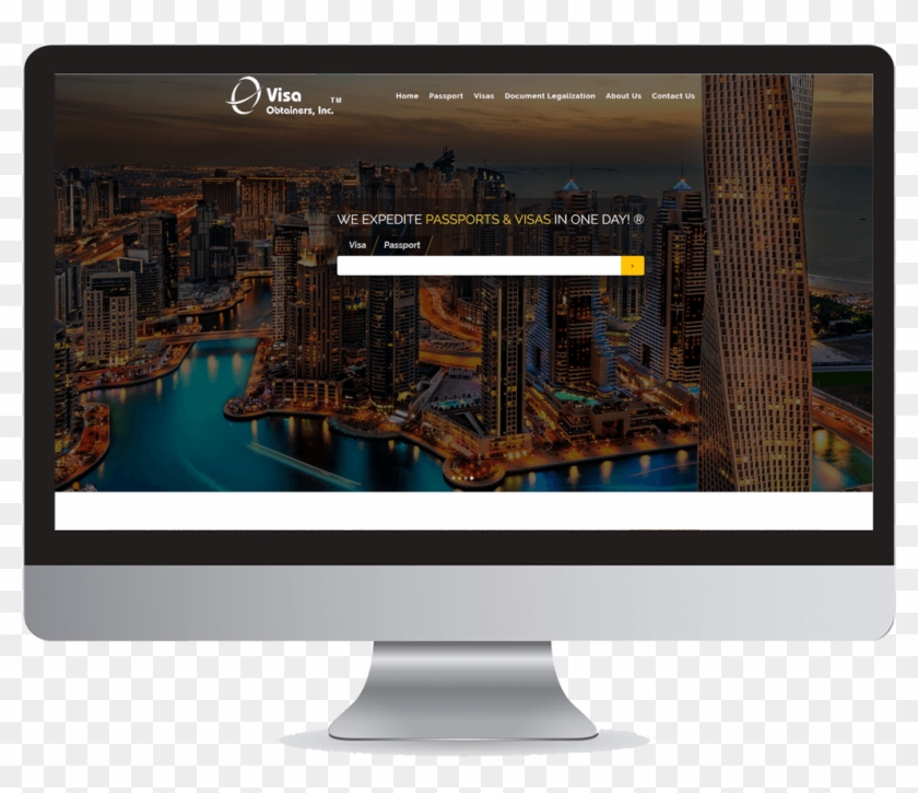 Visa Obtainers - Computer Monitor Clipart