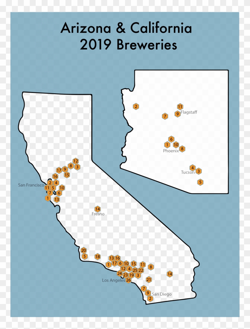 Us Passport Agency Los Angeles Ca Cute 2019 Arizona - Map Clipart #4239923