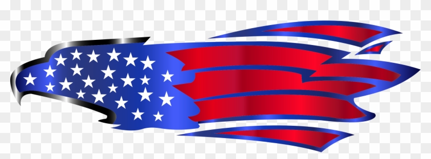 Eagle Abstract America American Americana - Red White And Blue Eagle Logo Clipart
