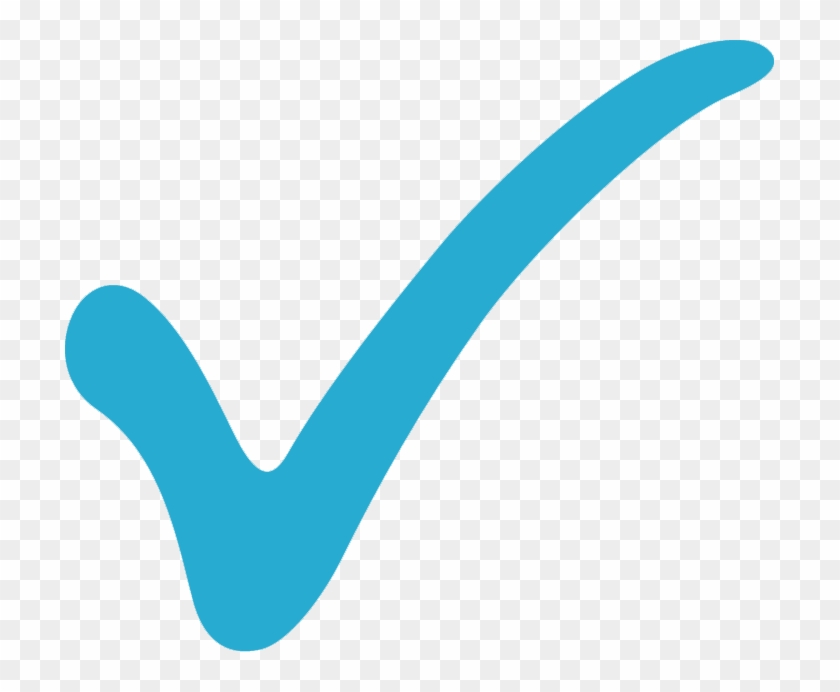 If You Are Travelling Visa Free Under The Visa Waiver - Light Blue Check Mark Clipart #4240306