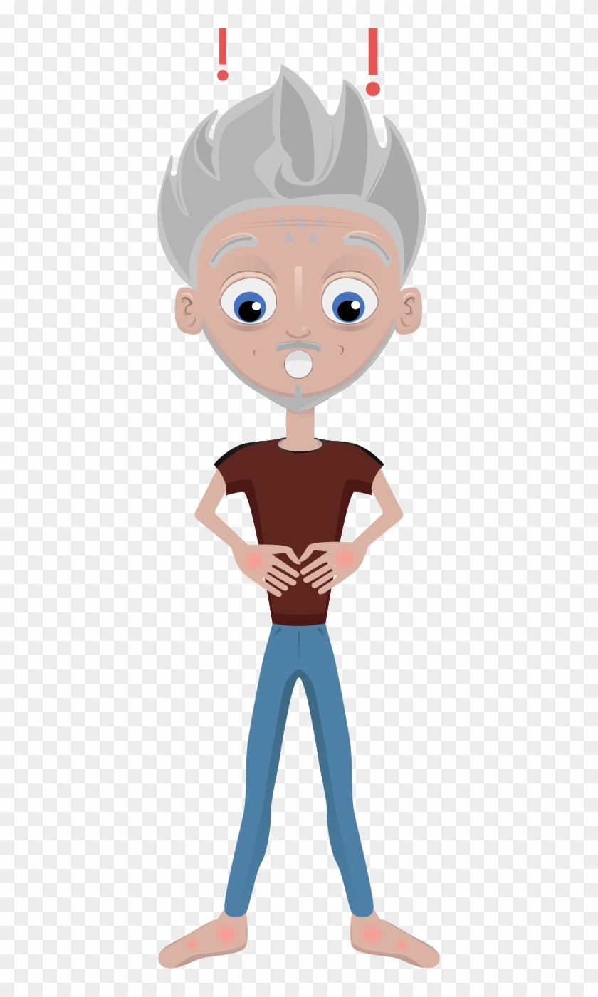 A Person Suspected To Have Chronic Kidney Disease, - Cartoon Clipart #4240695
