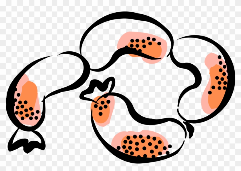 Vector Illustration Of German Bratwurst Oktoberfest Clipart #4240760