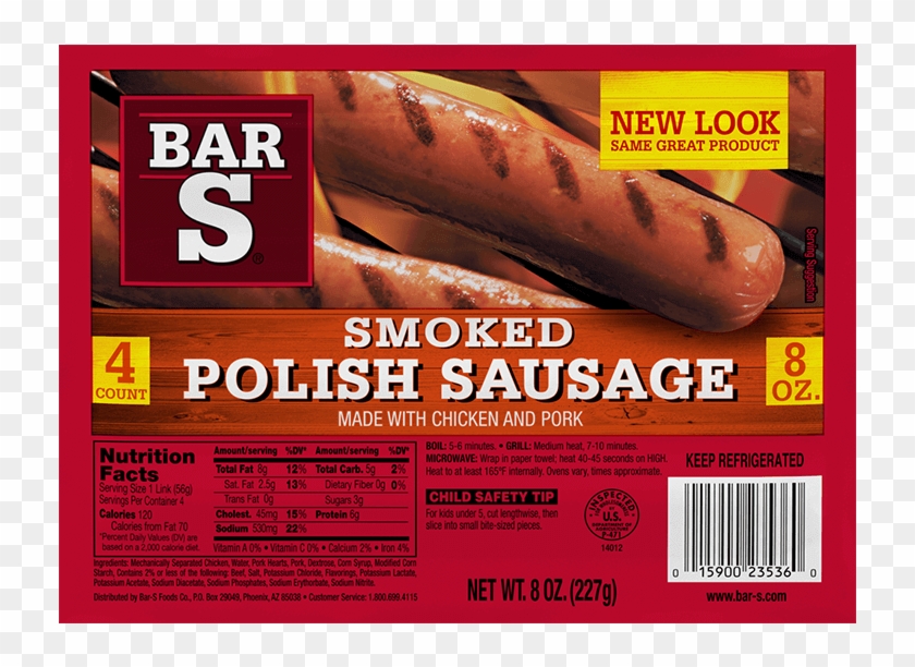 Smoked Sausage - Bar S Smoked Sausage Clipart #4240867