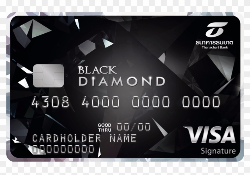 Thanachart Black Diamond Visa Signature Card - Thanachart Bank Public Company Limited Clipart #4241309