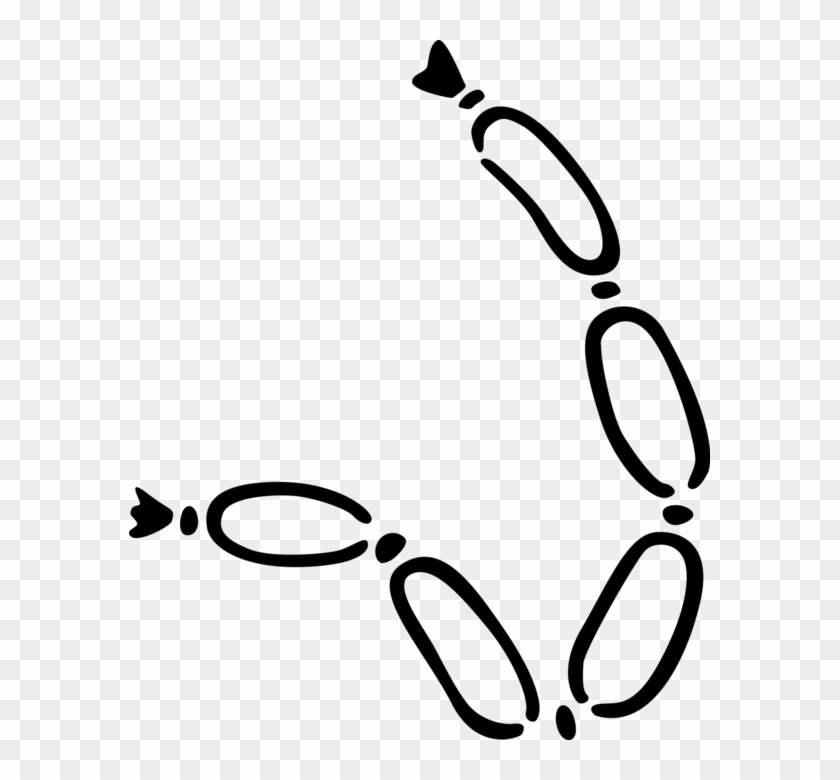 Vector Illustration Of Link Sausage Made From Ground Clipart