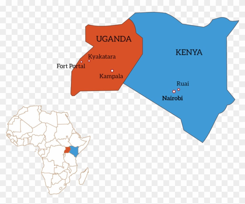 Africa, Investigative Report Reveals Raw Hides Smuggling - Uganda And Kenya Map Clipart