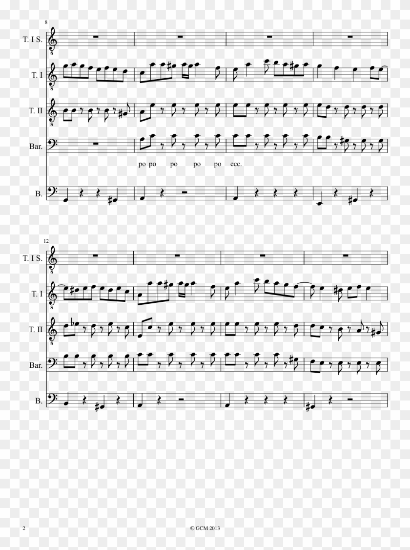 Mercato Testaccio Sheet Music Composed By Musica - Steven Universe Let Me Drive My Van Into Your Heart Clipart